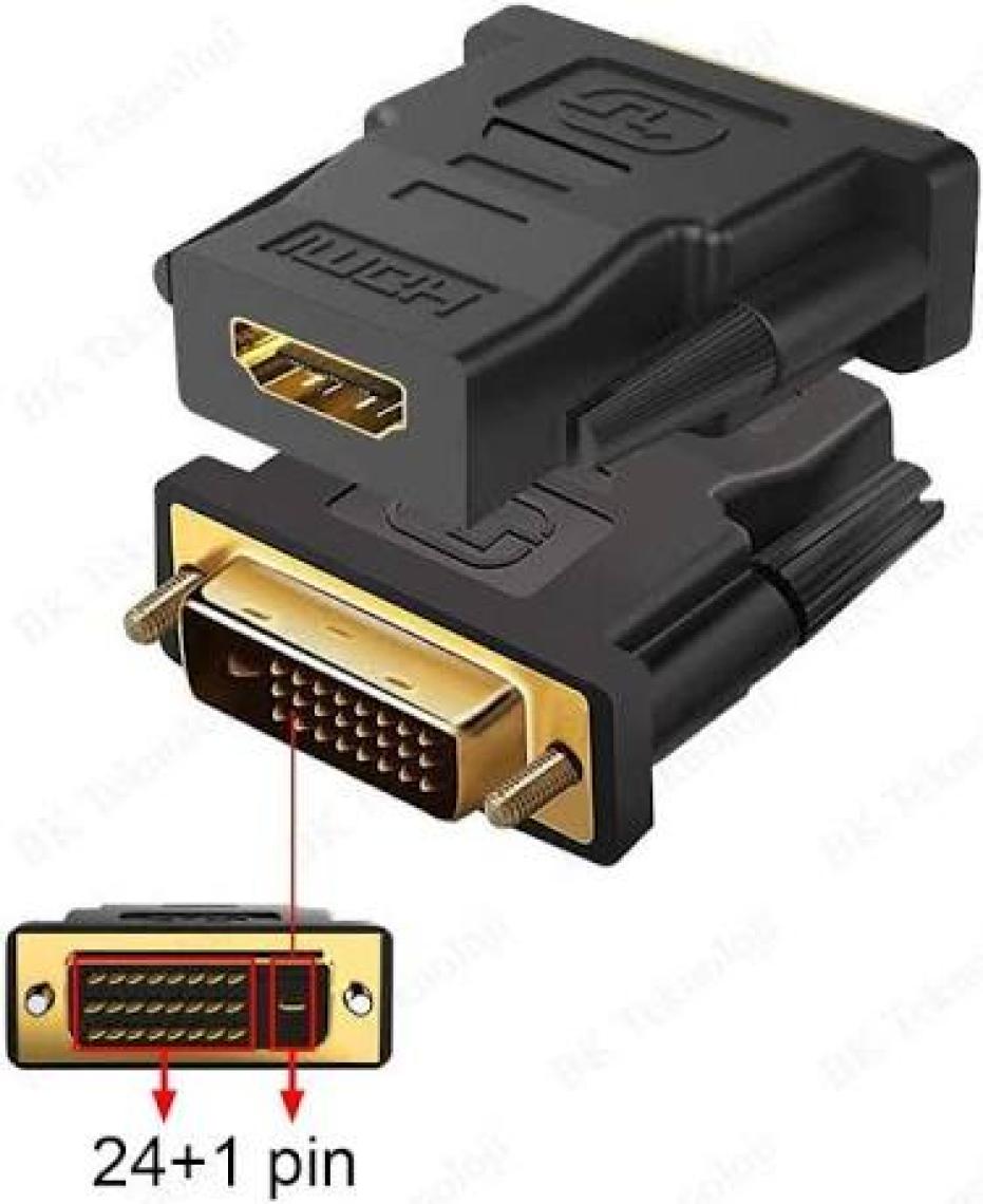 Ti-Mesh Hdmı F / Dvı (24+1) M Dönüştürücü - Gold/Black
