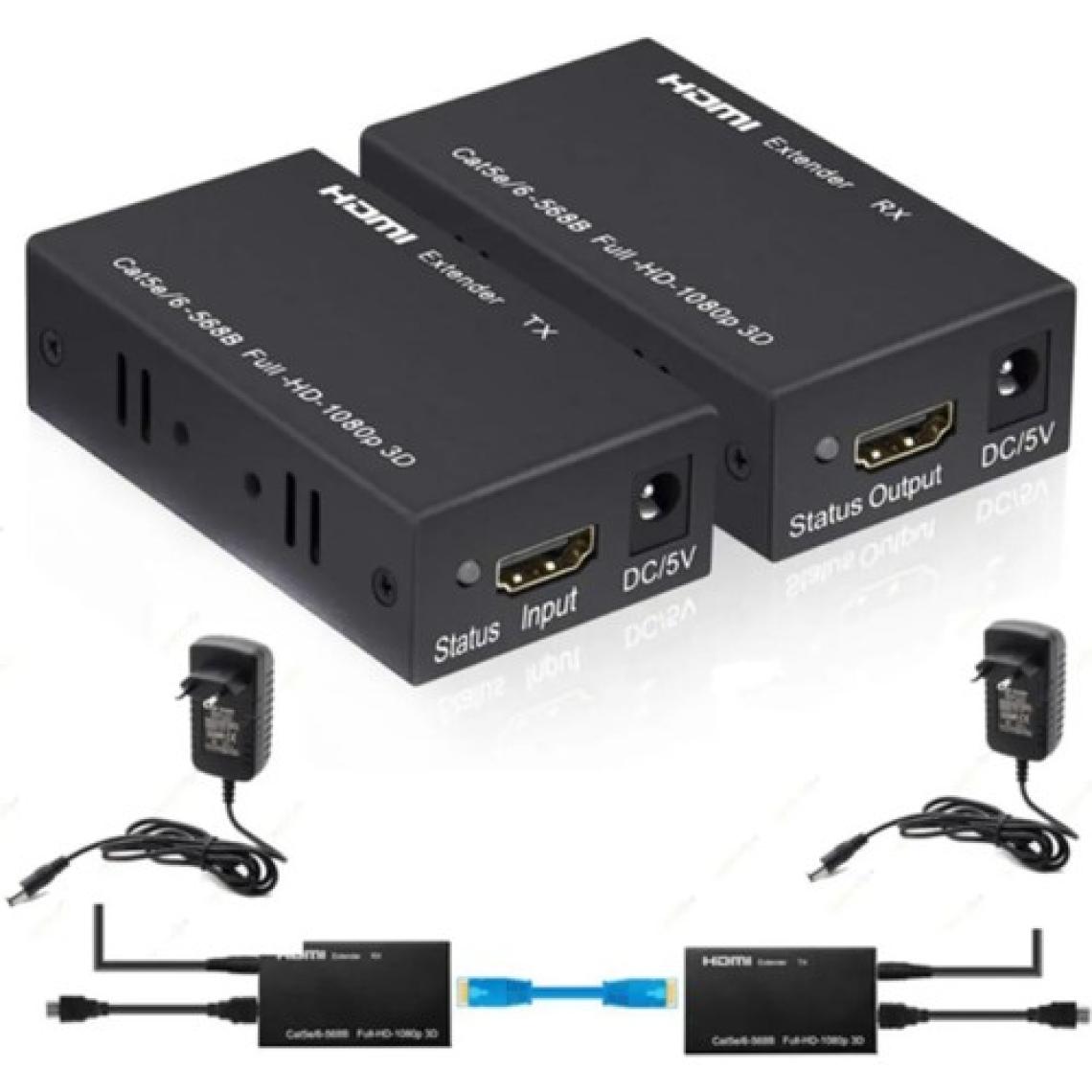 Apronx APX-60M CAT5E/CAT6 60M Fullhd 1080P 3D HDMI Extender