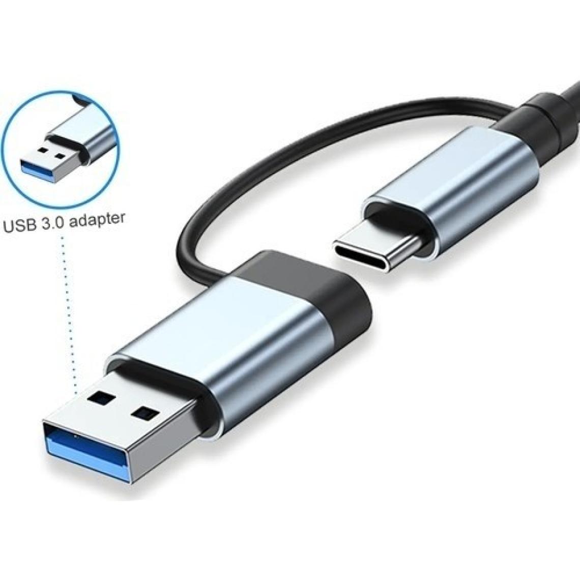 Comse 7 In 1 Usb type-C   USB A+Usb C-Usb 2.0/3.0 Çevirici Adaptör Çok Portlu Çoklayıcı Usb Hub