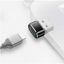 Airstorr Yeni Nesil Başlık Aparatı Type-C To USB Dönüştürücü Otg Çevirici Beyaz