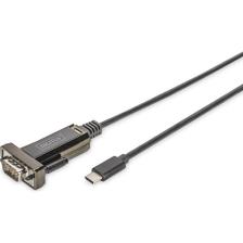 Digitus USB Tip C - Seri (RS232) Çevirici 1m Kablolu