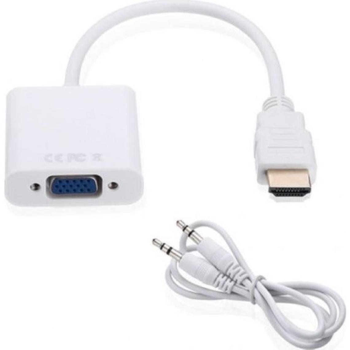 Class HDMI To VGA Kablo Çevirici Ses Çıkışlı