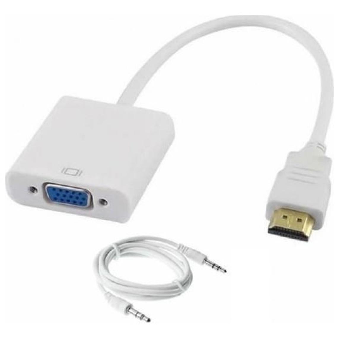 Class HDMI To VGA Kablo Çevirici Ses Çıkışlı