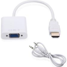 Class HDMI To VGA Kablo Çevirici Ses Çıkışlı