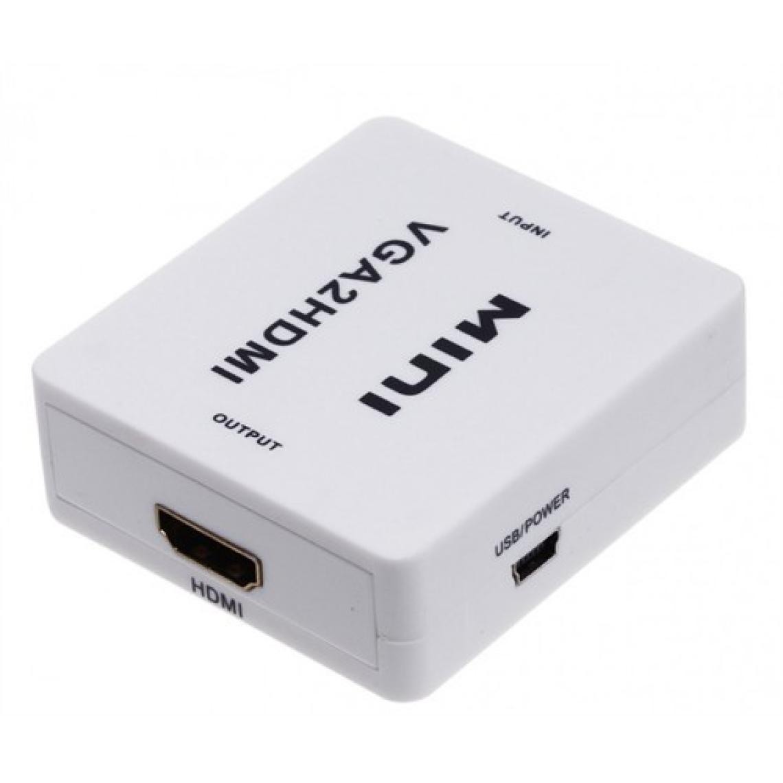 Ti-Mesh Mini Adapter Box Vga To Hdmı Hd Full 1080P Video Audio Display Converter Hdtv Pc