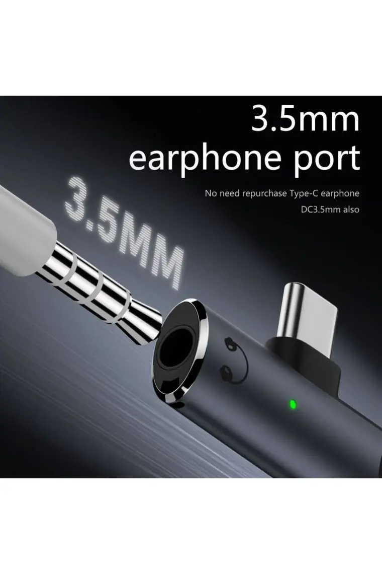 Livx 2in1 Type C To 3.5mm Kulaklık Type C 100W Hızlı Şarj Dönüştürücü Otgcx