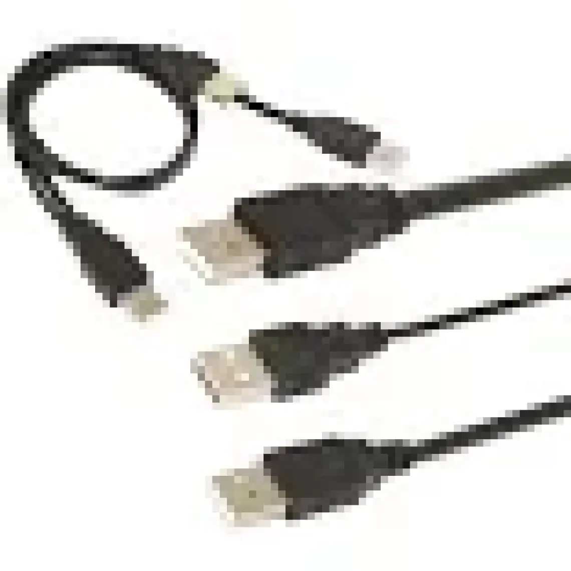 Ti-Mesh 2 İn 1 Usb 2.0 A Male To A 3A Male Y Splitter Kablo - 70/20Cm