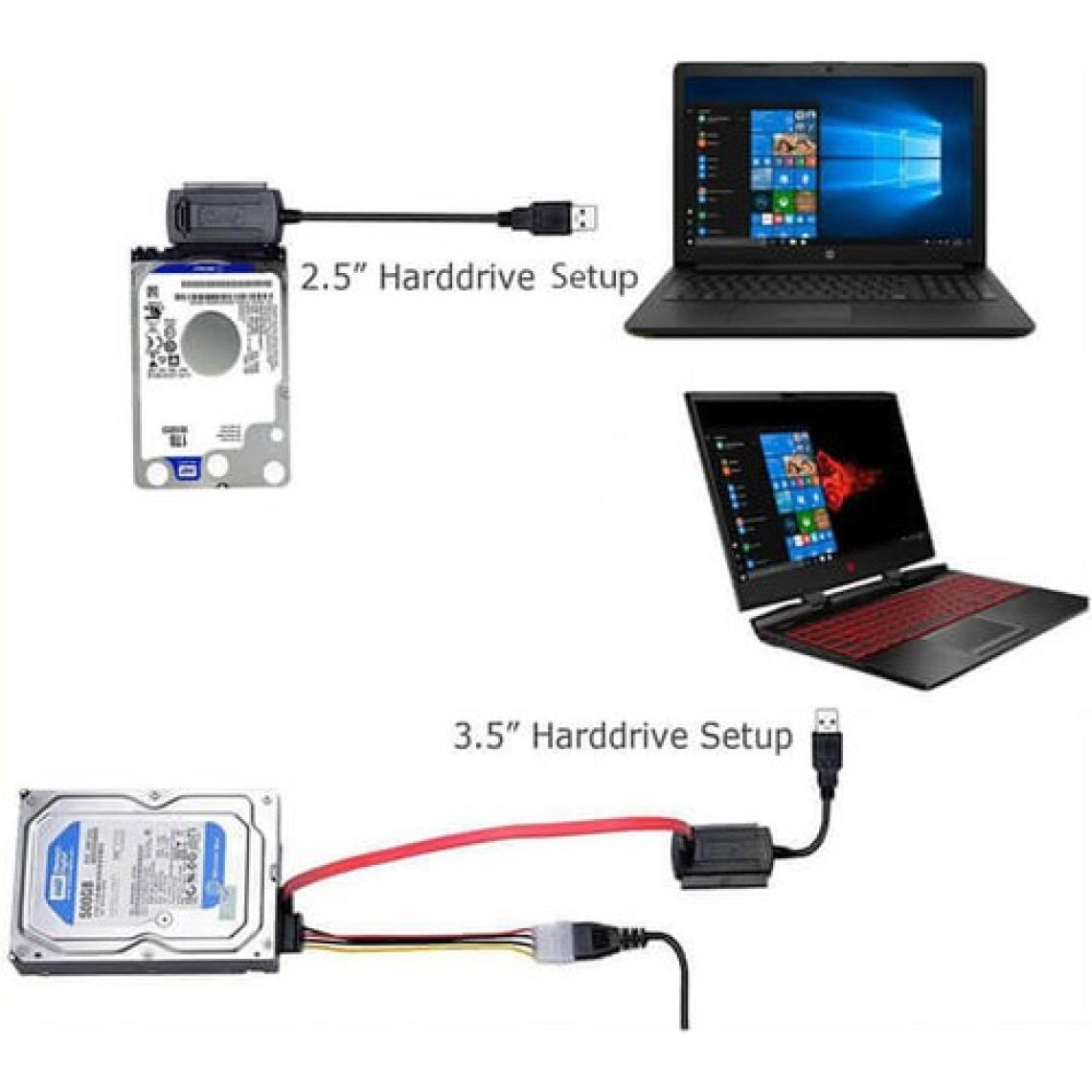 Wozlo USB Ide Sata Çevirici Dönüştürücü Adaptör