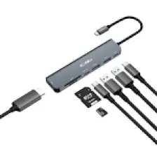Claw's CHUB007-P 7in1 Windows & Mac 100w Hızlı Şarj - Type-C to 4K HDMI *1x USB-C 100W PD *1x USB 3.0 5Gbps *2x USB 2.0 480 Mbps *2x TF/SD Card 7in1 Çevirici HUB Çoklayıcı