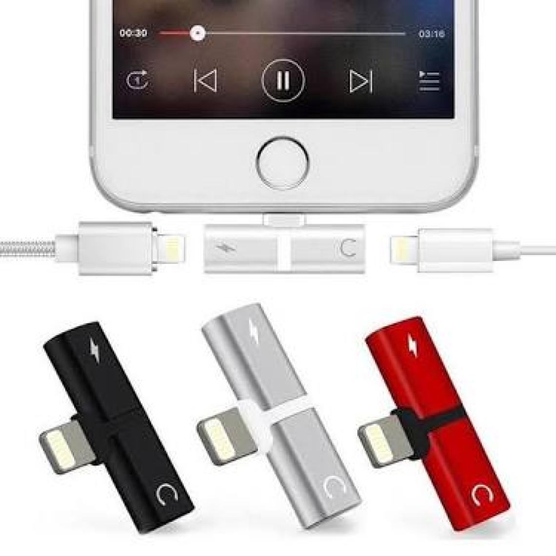 Streak iPhone 7 8 11 x Xs Kulaklık Şarj Aleti Girişi Çoklayıcı Lightning