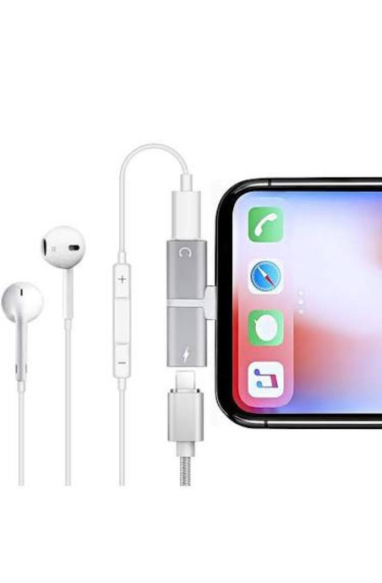 Streak iPhone 7 8 11 x Xs Kulaklık Şarj Aleti Girişi Çoklayıcı Lightning