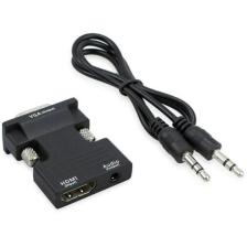 4499 Ses Destekli Hdmi To Vga Monitör Çevirici Dönüştürücü Adaptör