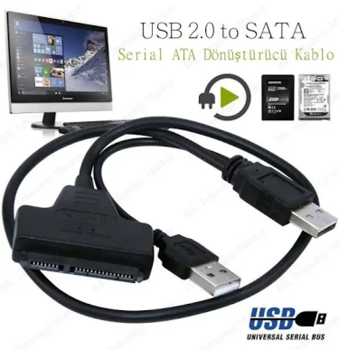 Ti-Mesh 2.5 İnç Sata Hdd Hard Disk Usb Direk Bağlama