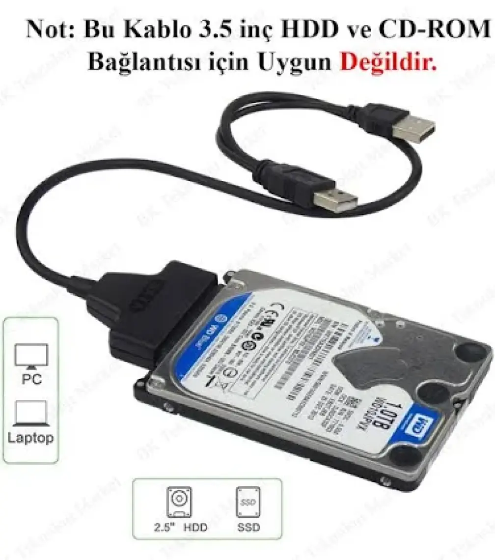 Ti-Mesh 2.5 İnç Sata Hdd Hard Disk Usb Direk Bağlama