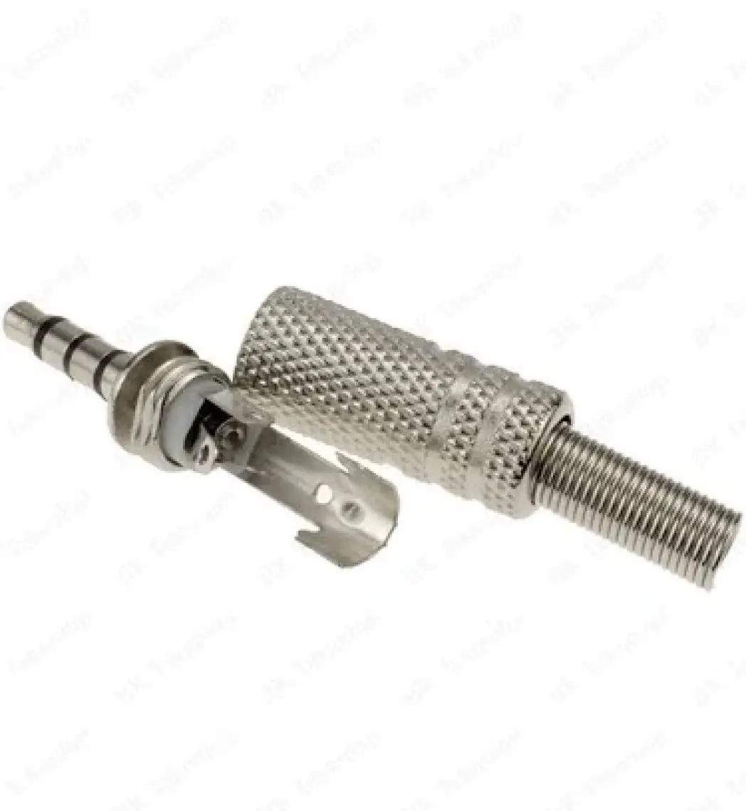BK Teknoloji 3.5mm 4 Kutuplu Stereo Jak Fişi Ses Kulaklık Için Lehim Konektörü