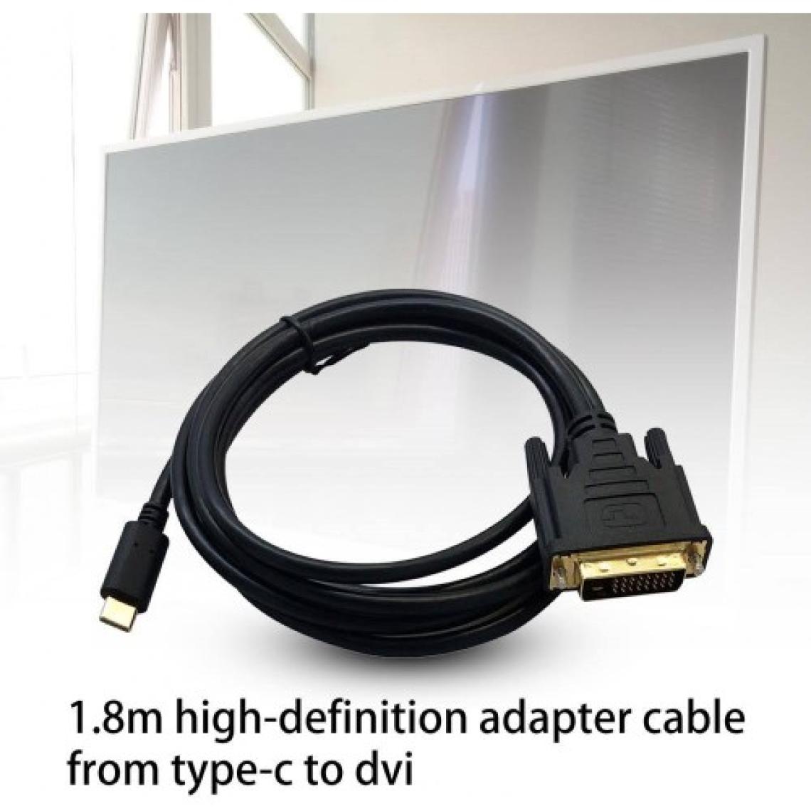 Type C  To 24+1 DVI Çevirici Kablo 1.8m