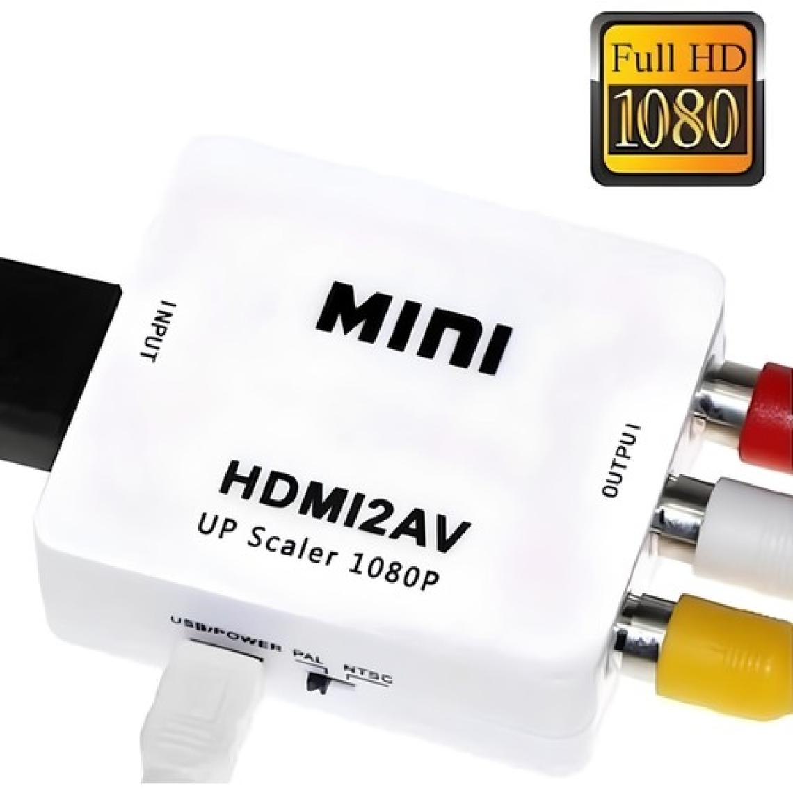 SpeedUF HDMI To Rca Av/cvsb L/r Video 1080P Mini HDMI2AV Hd Video Dönüştürücü