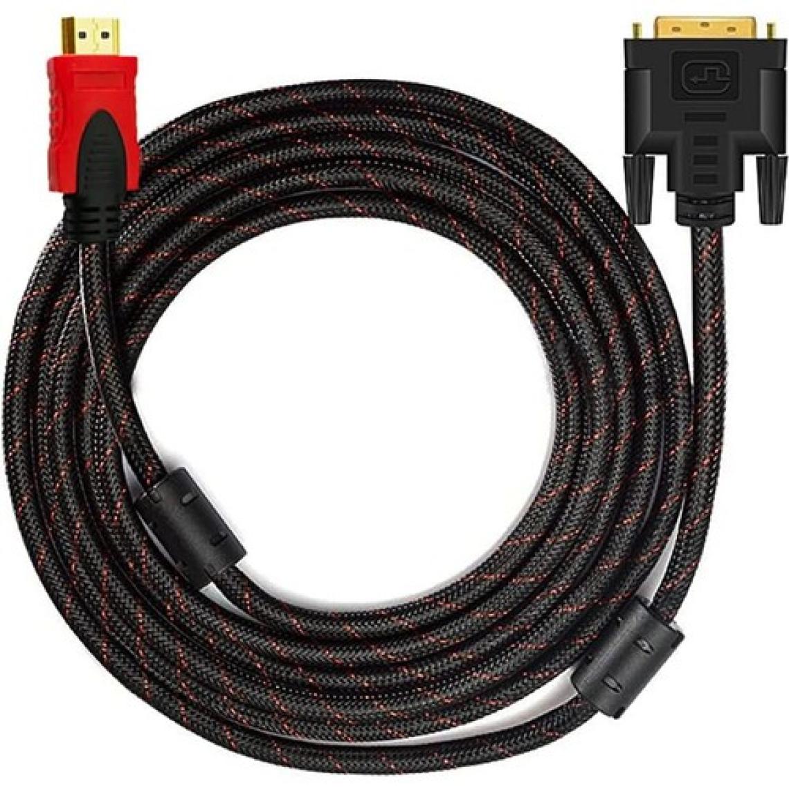Aogo 1.5 Metre DVI HDMI Kablo Çift Yönlü DVI To HDMI 24+1 DVI Erkek HDMI Erkek