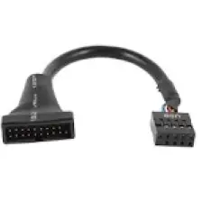 Ti-mesh Anakart Girişli Usb 2.0 9-Pin Female  Usb 3.0 20-Pin Male Dönüştürücü - 10Cm