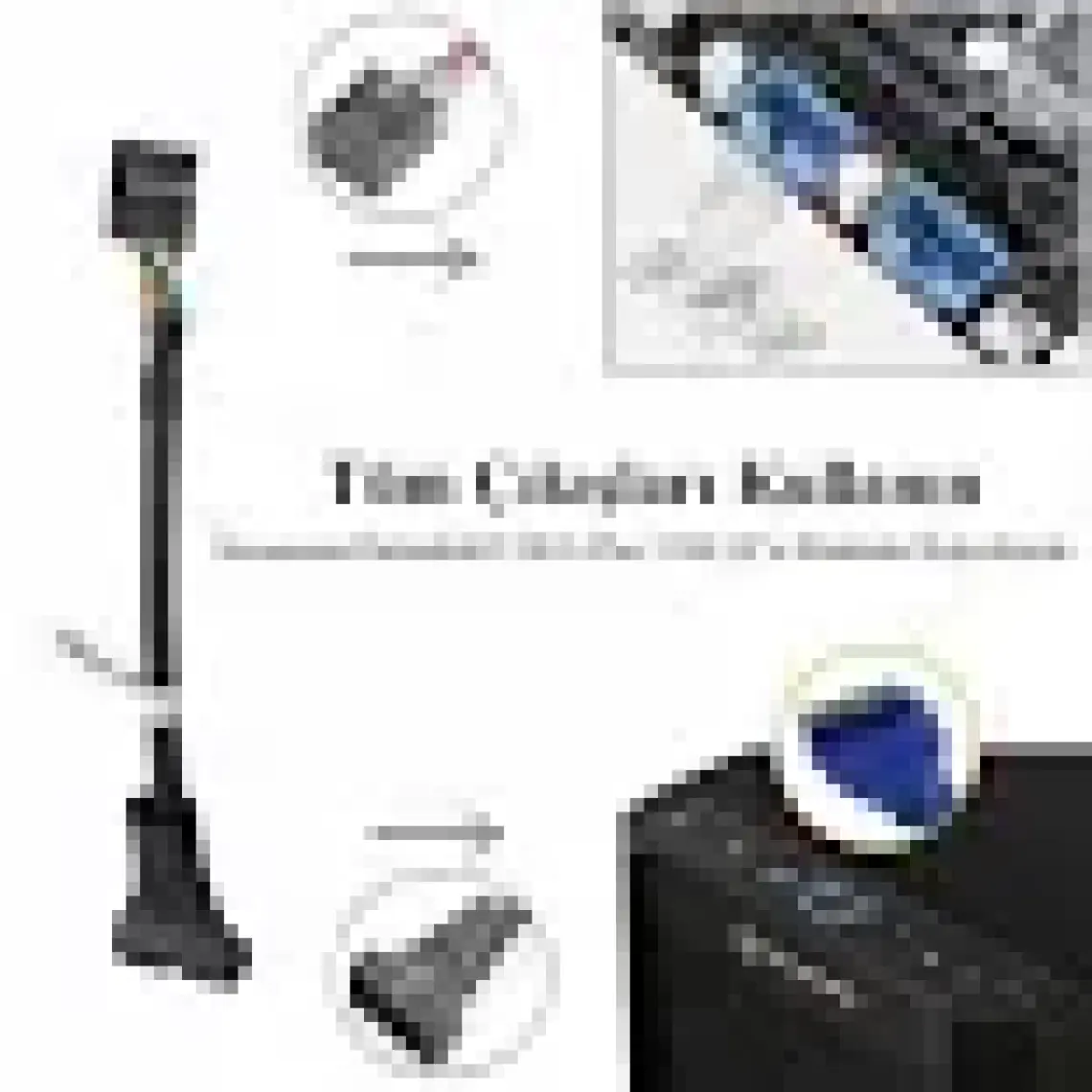 Ti-mesh Anakart Girişli Usb 2.0 9-Pin Female  Usb 3.0 20-Pin Male Dönüştürücü - 10Cm