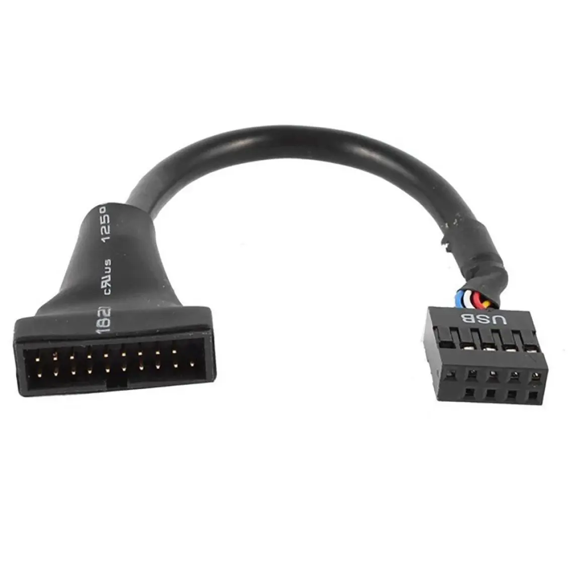 Ti-mesh Anakart Girişli Usb 2.0 9-Pin Female  Usb 3.0 20-Pin Male Dönüştürücü - 10Cm