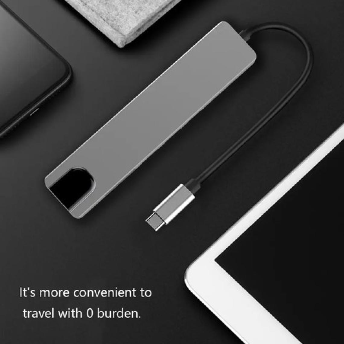 Megamus 4K Çok Fonksiyonlu Adaptör 8V1 USB RJ45 Hd Ethernet Adaptörü USB 3.0  Kart Okuyucu Pd/sd/tf