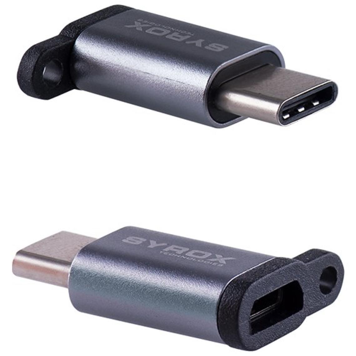 Syrox Type-C Micro USB Dönüştürücü DT14 Gümüş