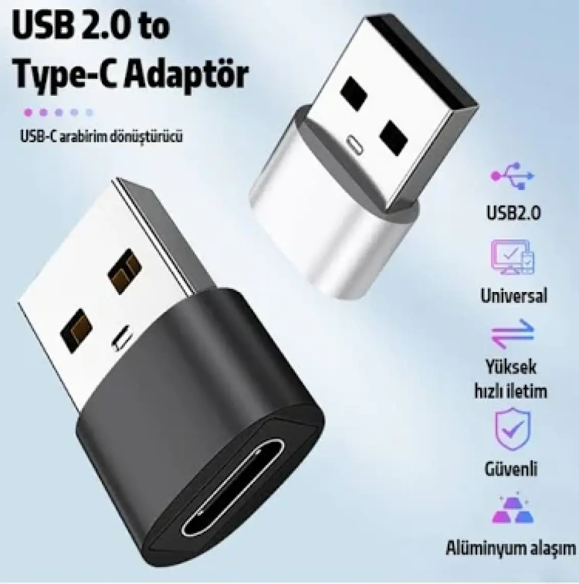 Ally USB To Type-C Dişi Çevirici Dönüştürücü Adaptör