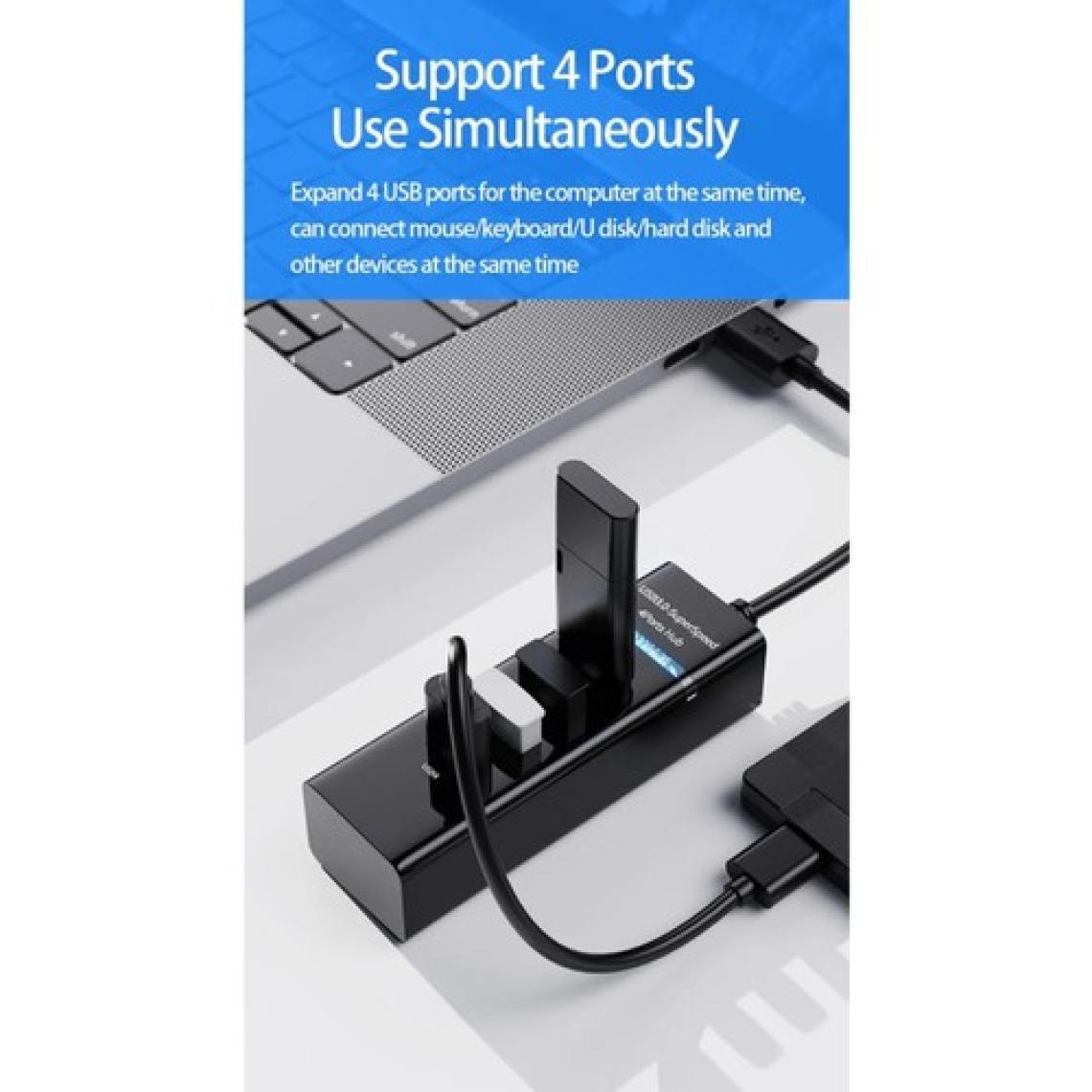 Favors USB 3.0 Hub Çoğaltıcı 4'lü 5gbps Super Speed USB Çoklayıcı 30 cm Kablolu