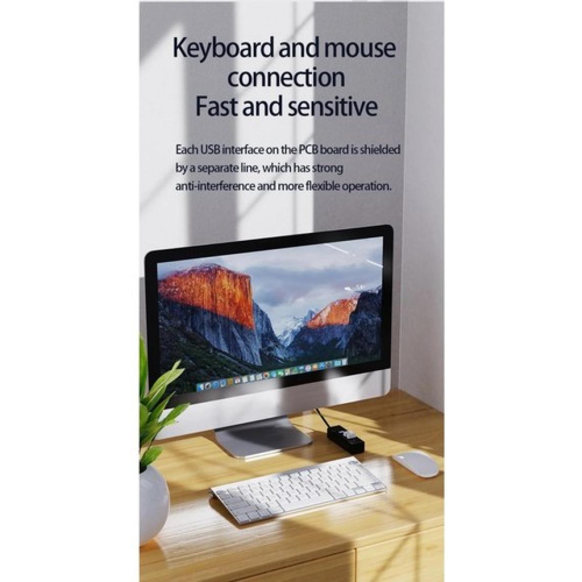 Favors USB 3.0 Hub Çoğaltıcı 4'lü 5gbps Super Speed USB Çoklayıcı 30 cm Kablolu