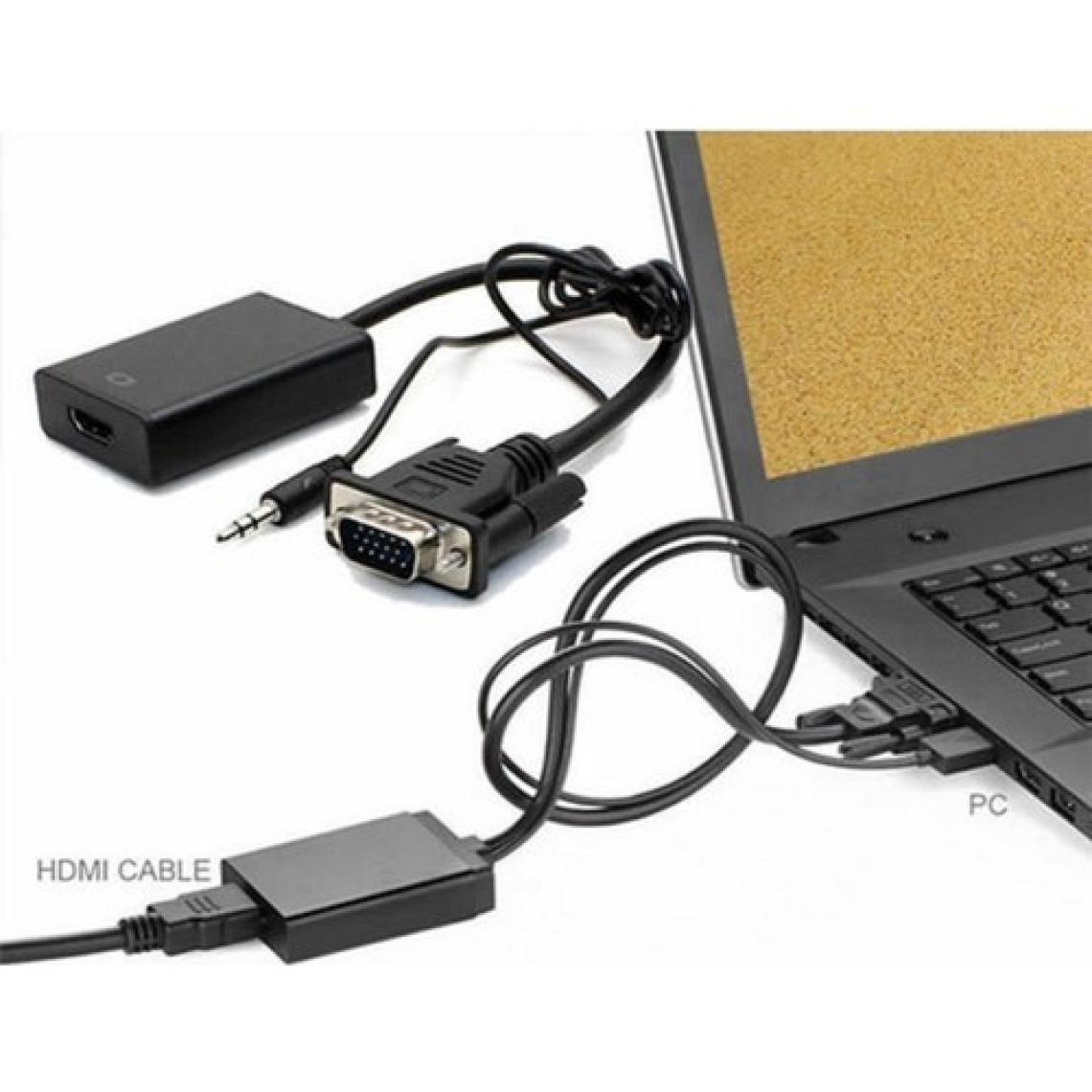 BST 2067 Vga To Hdmi Kablo Dönüştürücü Görüntü Ve Ses Çevirici