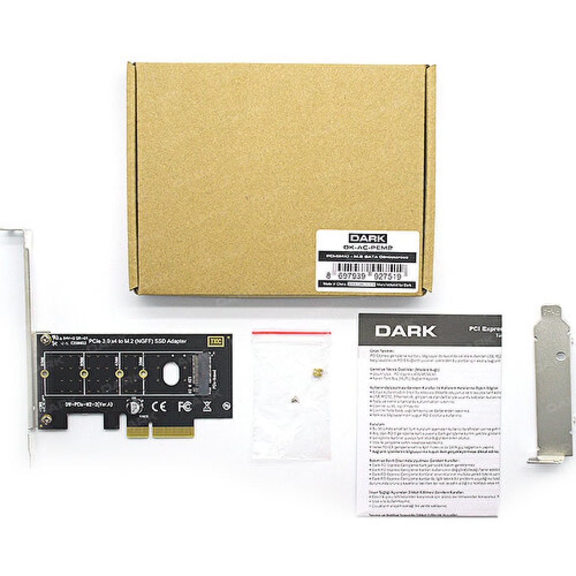 Dark PCI-E(4X) - M.2 SATA Dönüştürücü (DK-AC-PEM2)