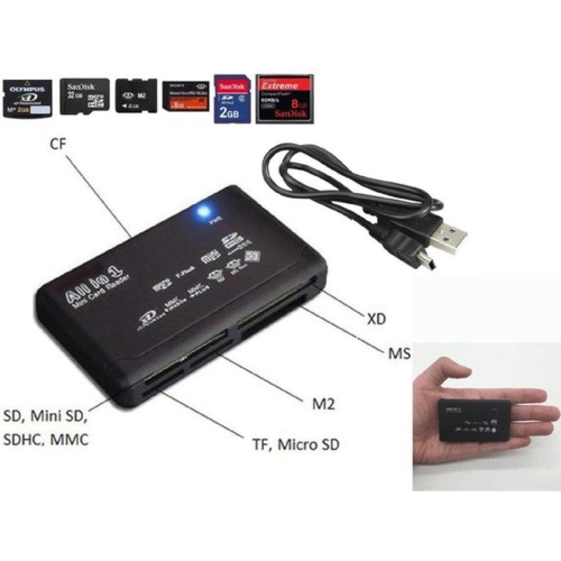 Ancheyn USB Hub Micro Sd/xd/mmc/ms/cf/tf Mini M2 Çoklu Kart Okuyucu 4296
