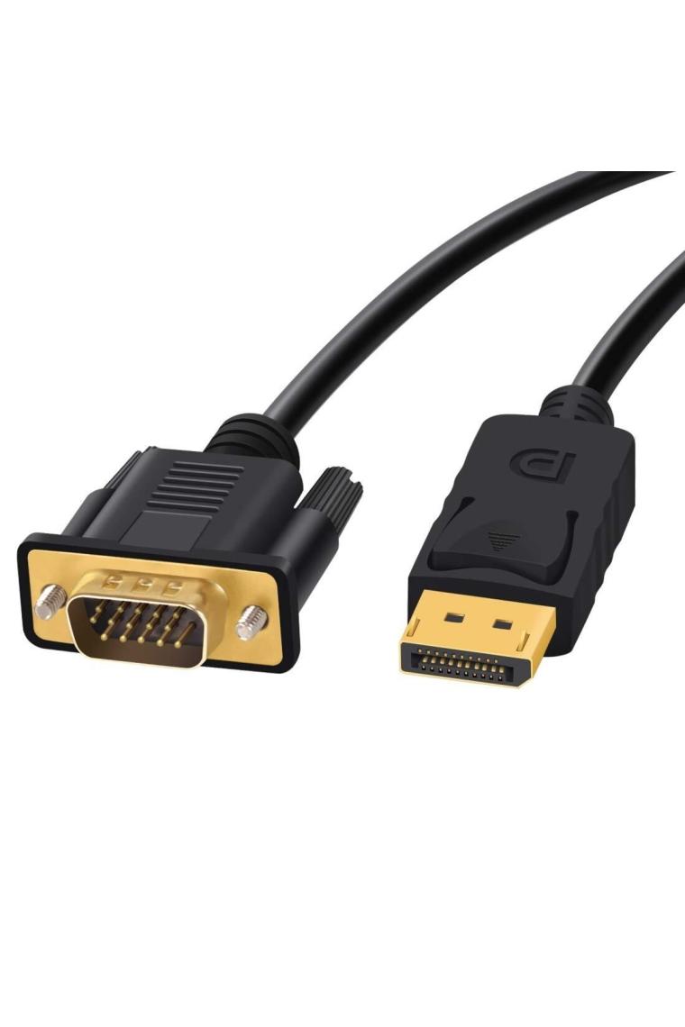 1.8 Metre Display Port To Vga Kablo Display Vga Dp To Vga 1.8m Displayport Erkek Vga Erkek Kablo