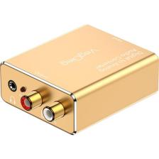 VegGieg Koaksiyel Toslink Optik Dijital To 3.5mm Rca Analog Ses Çevirici Adaptör