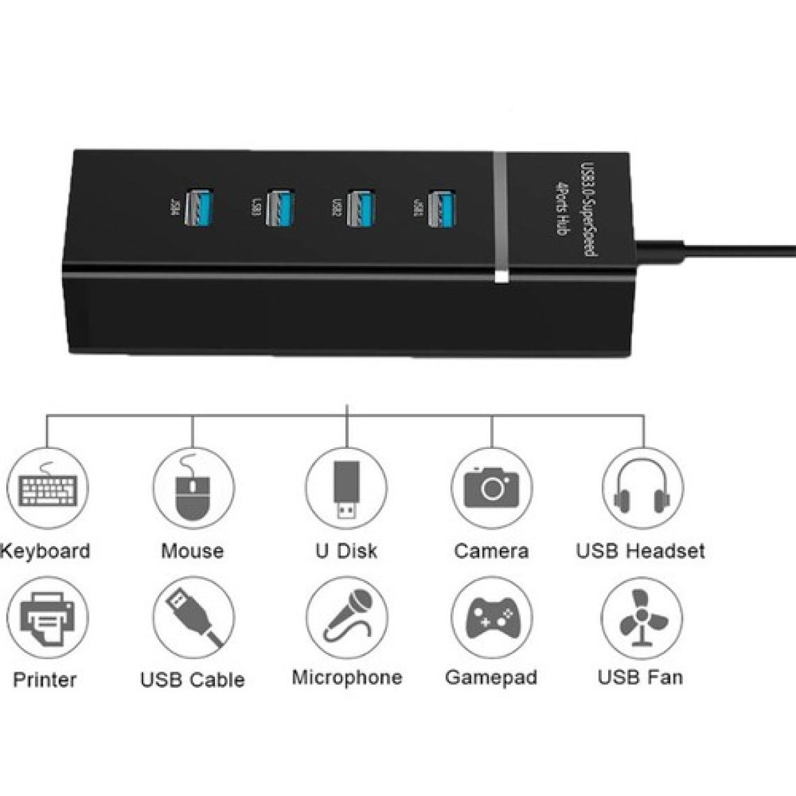 Daytona A-303 USB To 4* USB 3.0 Splitter 5Gbps Çevirici Hub Adaptör