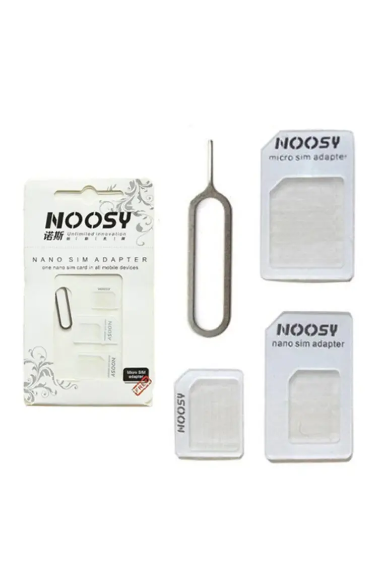 Noosy Micro, Nano, Normal Sim Kart Dönüştürücü Adaptör + Iğne