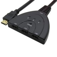 Ti-Mesh 3 Port Hdmı Auto Switch Pigtail 3 İn 1 Out Switcher Splitter 1080P Adapter Kablo - 25Cm