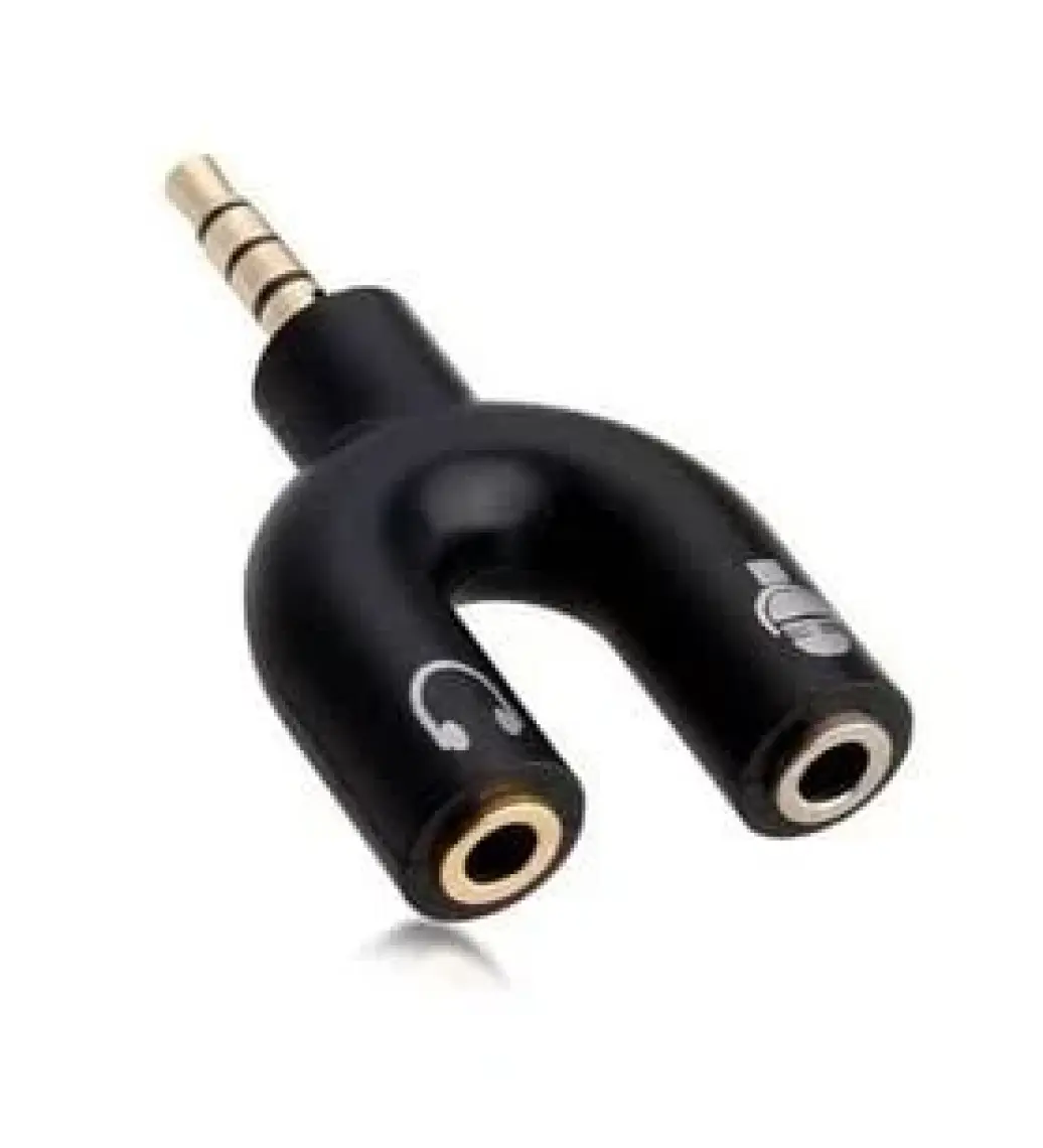 Powermaster 3.5 mm Stereo Erkek To Kulaklık + Hoparlör Dişi Çoklayıcı Jack Hoparlör Mikrofon Girişi Ayırıcı