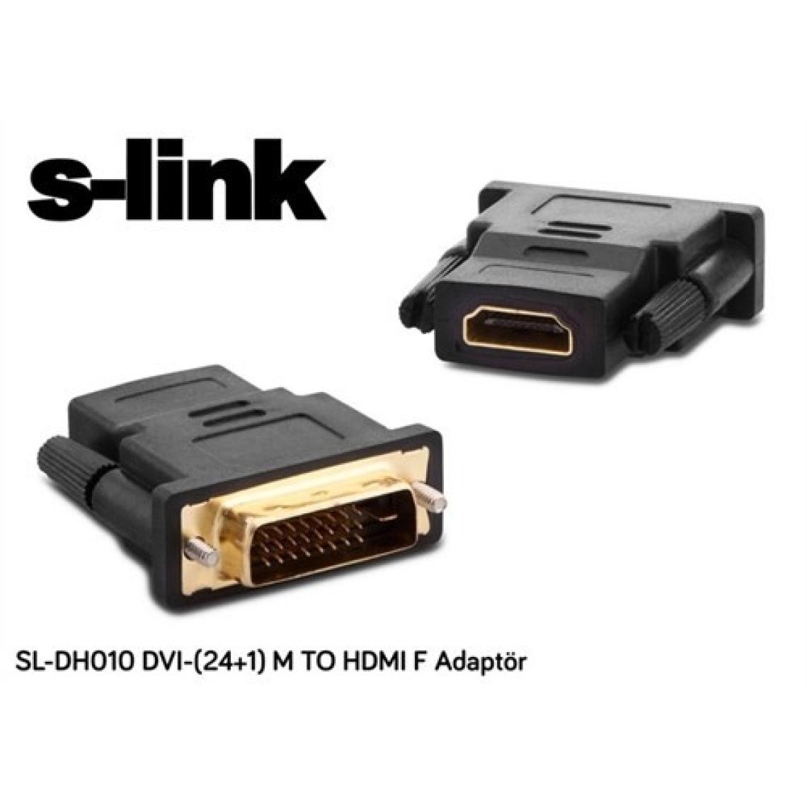 S-Link Sl-Dh010 S-Lınk Dvı 24+1 Erkek - Hdmı Dişi Çevirici Adaptör