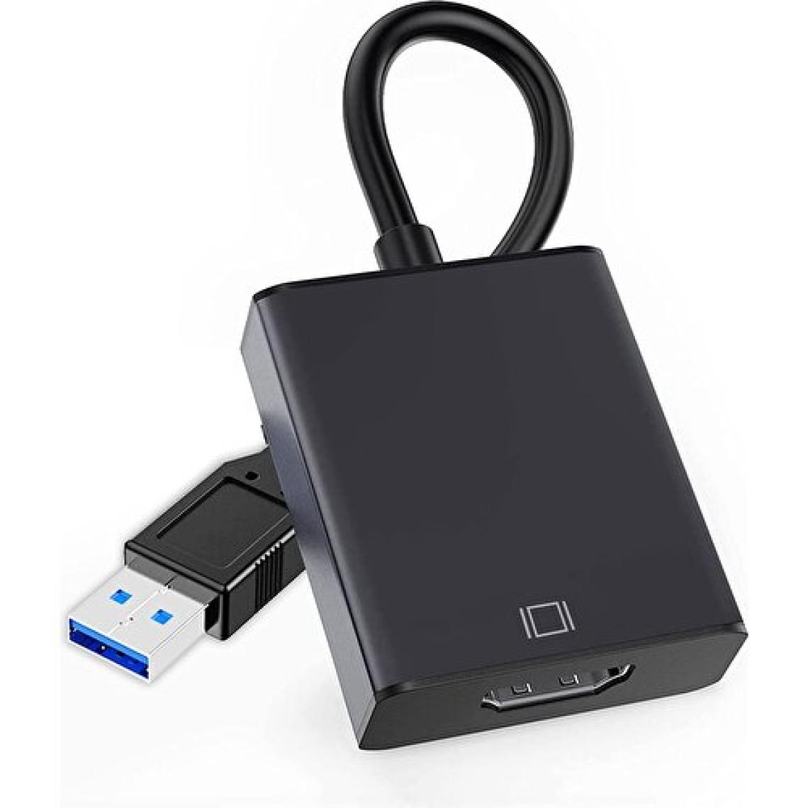 Aogo USB HDMI Dönüştürücü Kablo USB 3.0 To HDMI Çevirici Adaptör 1920x1080P@60Hz (Usb 3.0 Üzerinden)
