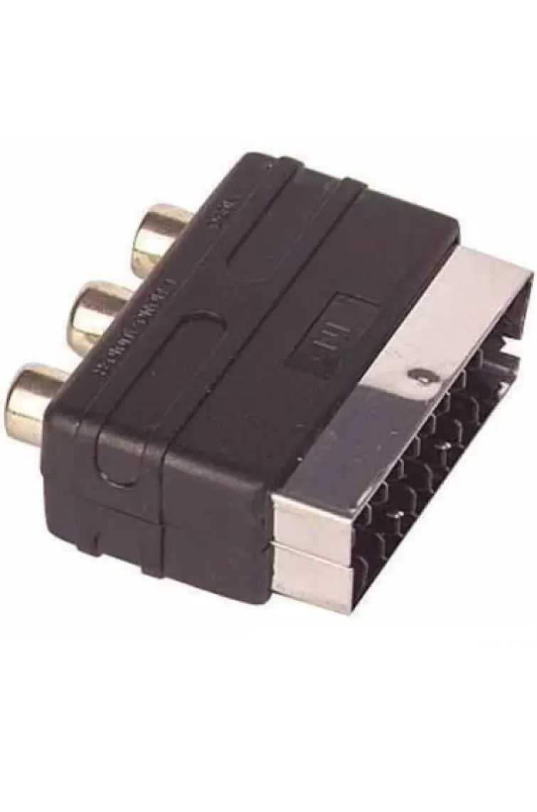 Elektromer Scart Adaptör In Mini  PM-2067 (Scart Erkek-Rca Dişi Ara Adaptör)