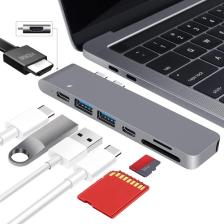Apera Tr-80-1 MacBook Pro Air USB Adaptör Hub 7 In 1 4K HDMI 2x USB 3.0 Thunderbolt 3 Pd Hızlı Şarj