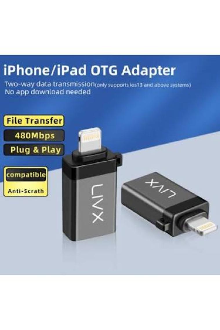 Livx Lightning To USB 3.0 Otg Çevirici Adaptör Siyah Otglgm