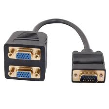 Ti-Mesh 2 X Vga F - Vga M Çoklayıcı Kablo - 25 Cm - Siyah