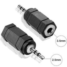 BK Teknoloji 2.5mm Erkek - 3.5mm Dişi Konnektör Stereo Ses Adaptörü Dönüştürücü