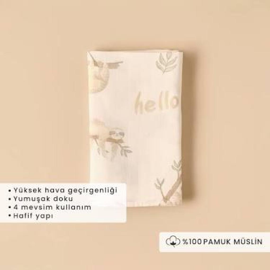 Bella Maison %100 Pamuk Sloth Müslin Pike Bej (90X100 Cm)