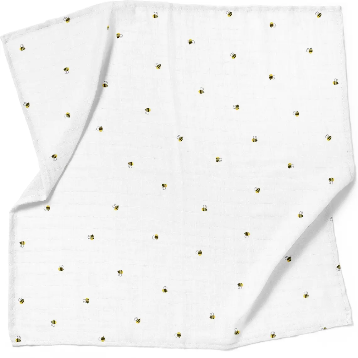 Casadora Baby Happy Bee - Nakışlı 100% Pamuk 2'li Müslin Örtü Seti - 90X90 cm
