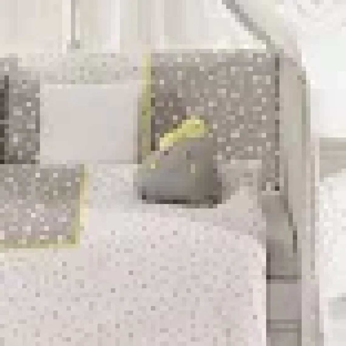 Pierre Cardin Smiley Stars Bebek Beşik Uyku Seti 75 x 130 cm Grey Yellow