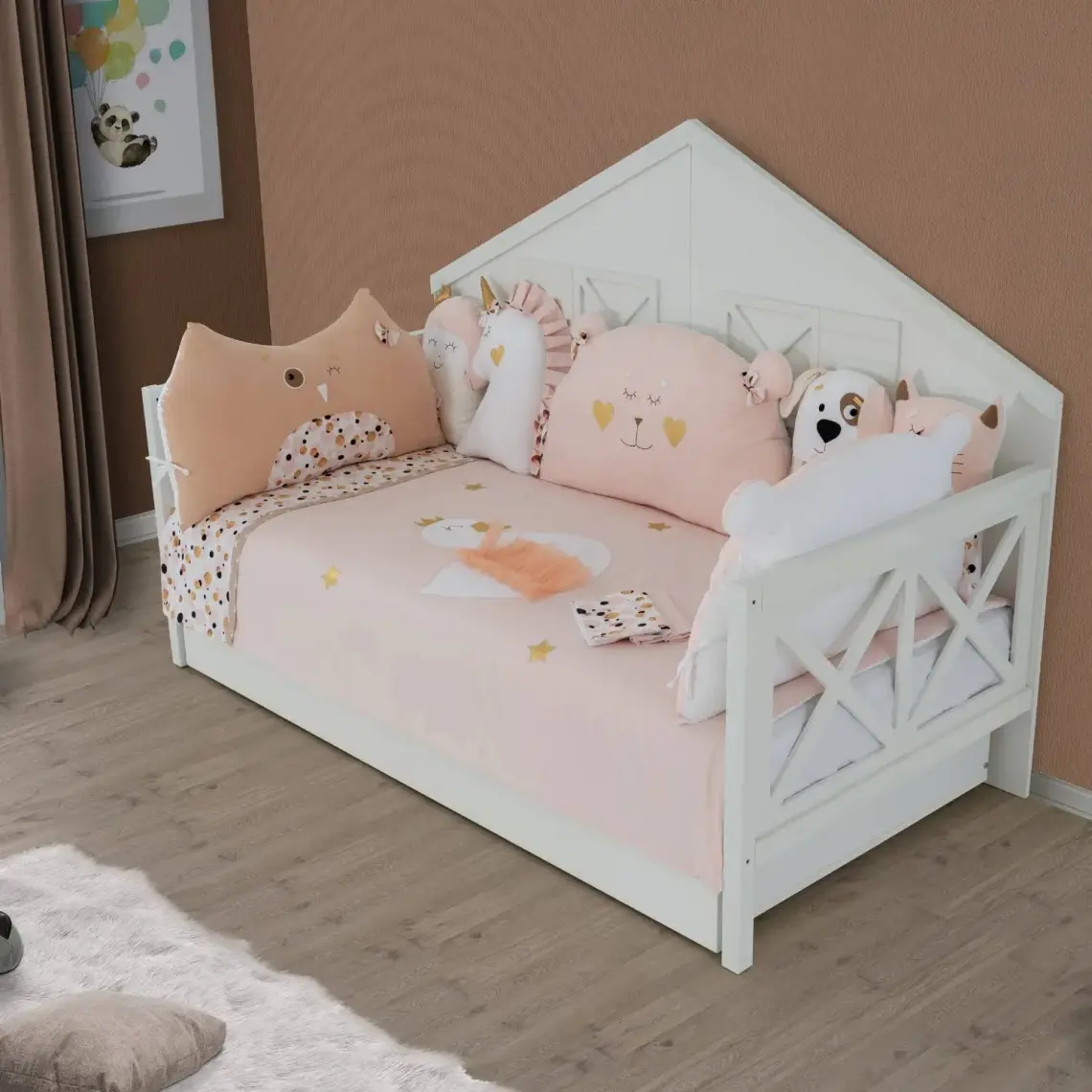 Pierre Cardin White Swan Bebek Uyku Seti 75*130 cm